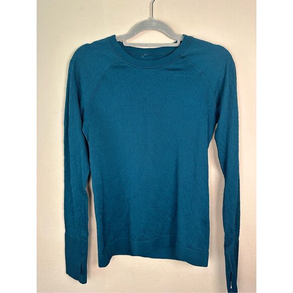 lululemon athletica Tops - Lululemon Restless Pullover Long Sleeve Teal Sz 10